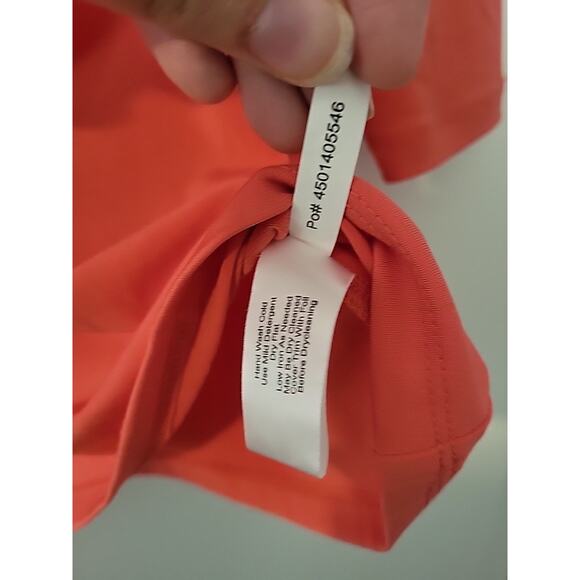 Boston Proper Top Womens M Orange Knit Blouse Star Fish Brooch V-Neck 3/4 Sleeve - Picture 6 of 8